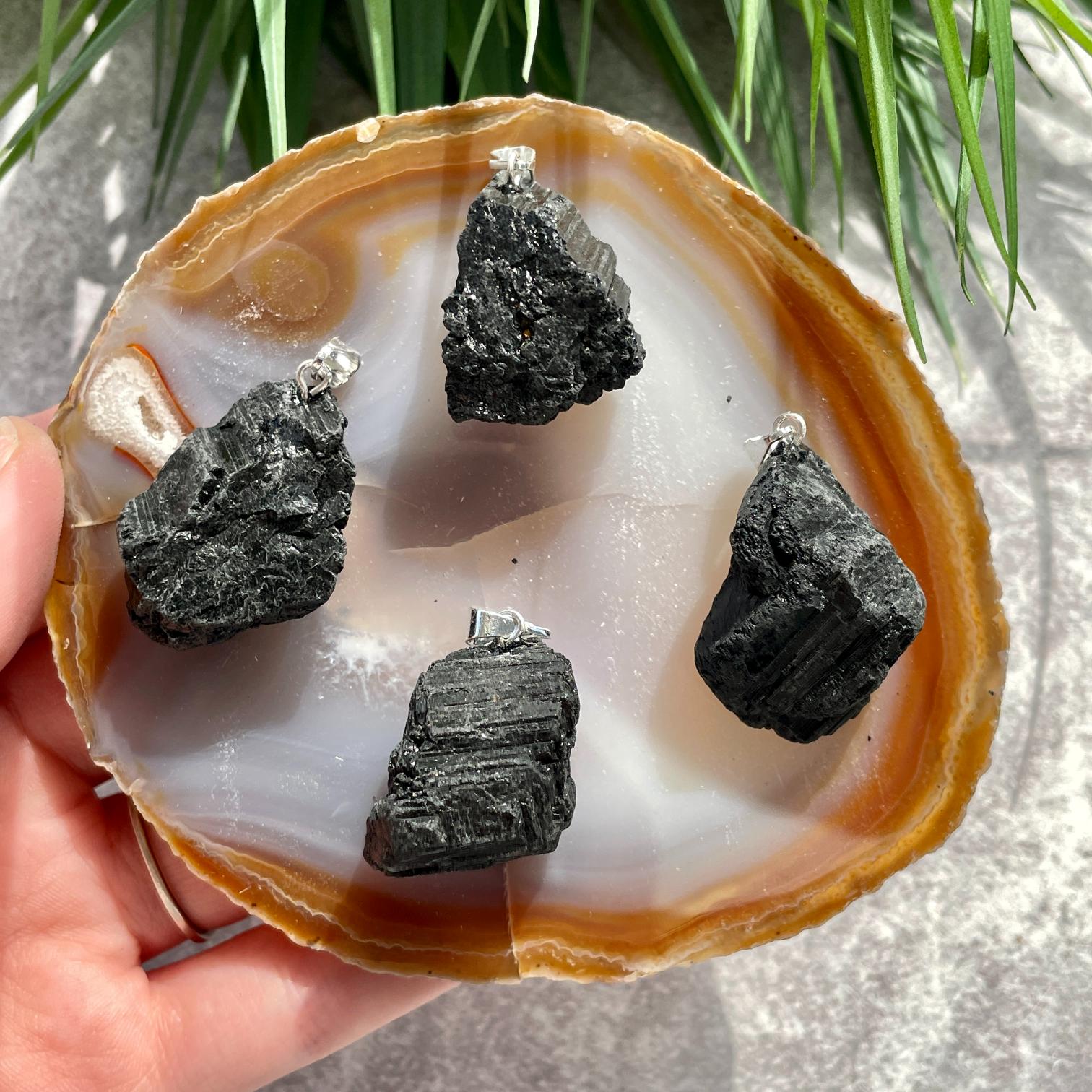 Rough Mini Pendant - Black Tourmaline Rough Mini Pendant - Black Tourmaline